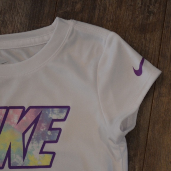 Nike Dri-Fit Shirt w/Purple Nike on Front - Picture 3 of 5